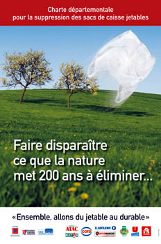 Charte départementale pour la suppression des sacs plastiques jetables