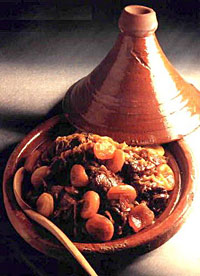 Le tajine dans son plat