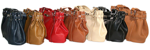 La gamme de couleurs des sacs cuir