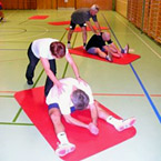 Cours de gymnastique en salle