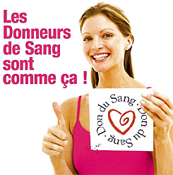 Les donneurs de sang sont comme ça ! Campagne EFS