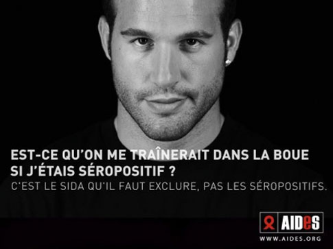 Michalak pose pour la campagne anti sida