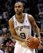 Tony Parker en pleine action