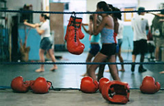 Salle d'entrainement de boxe réservée aux femmes