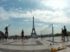 Une partie d'urban tennis dans Paris