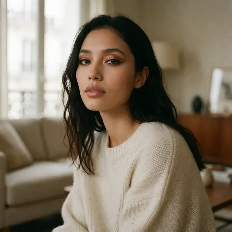 Après la peau nue, le maquillage qui se voit : l'œil cuivré et les textures crème assumées