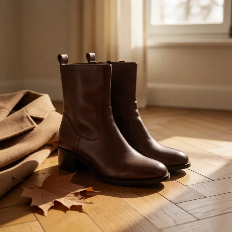 Bottines d'automne : choisir un cuir souple et un talon stable pour une allure nette