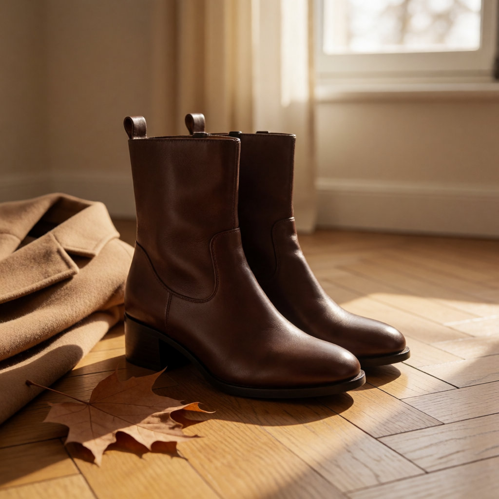 Bottines d'automne : choisir un cuir souple et un talon stable pour une allure nette