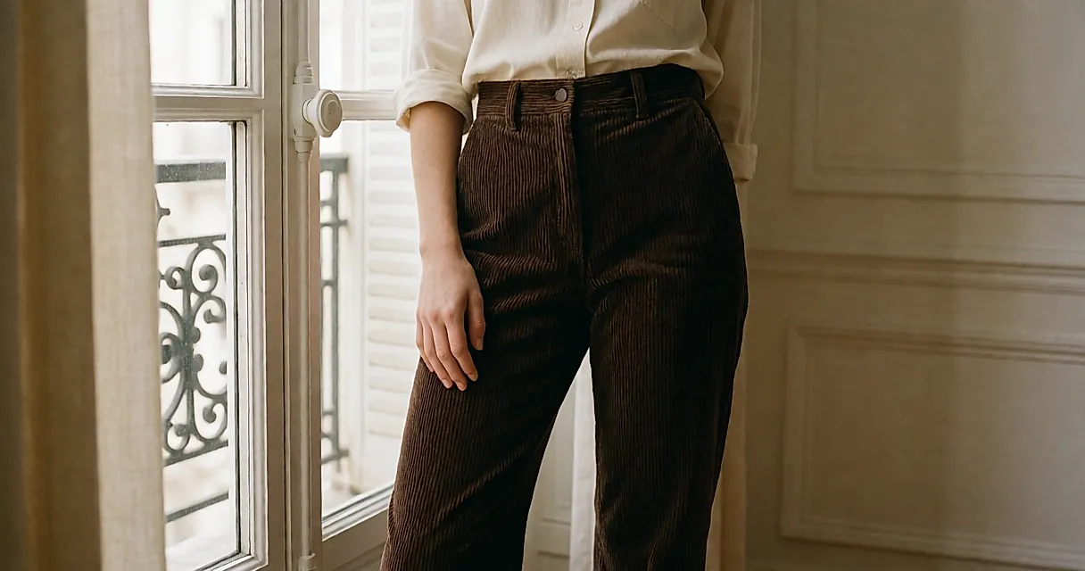 Velours côtelé : la largeur de côte qui décide du tombé et de l’allure du pantalon