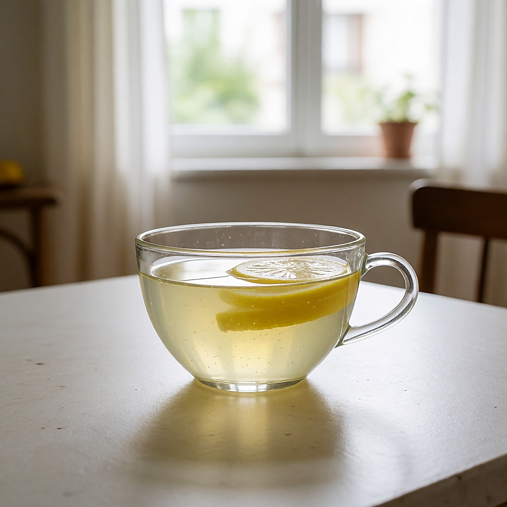 Bouts des doigts au bord d'un bol d'eau tiède citronnée avec une huile d'amande douce