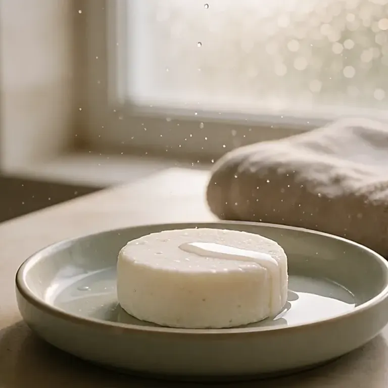 Shampoing solide et eau calcaire : comprendre le film blanchâtre qui reste sur les cheveux