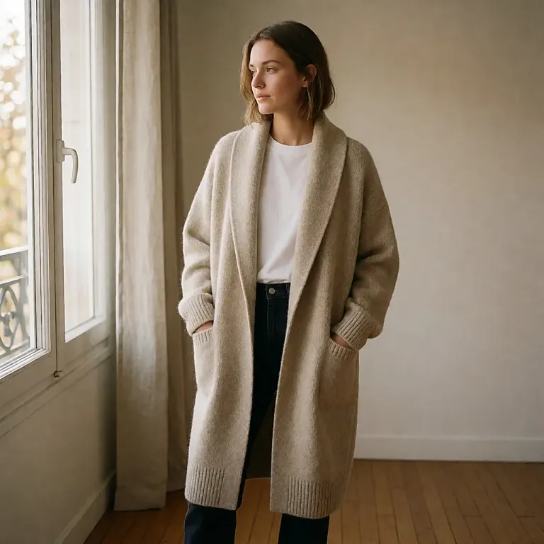 Gilet en laine bouillie : la couche chaude et structurée qui tient la silhouette tout l'automne