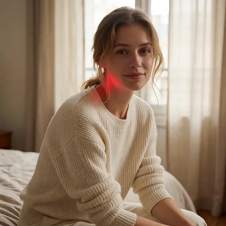 LED ciblée : les appareils de lumière rouge pensés pour le cou et le contour de la mâchoire