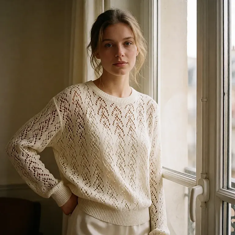 Maille ajourée : choisir la bonne couche de dessous pour superposer la maille ouverte sans effet filet