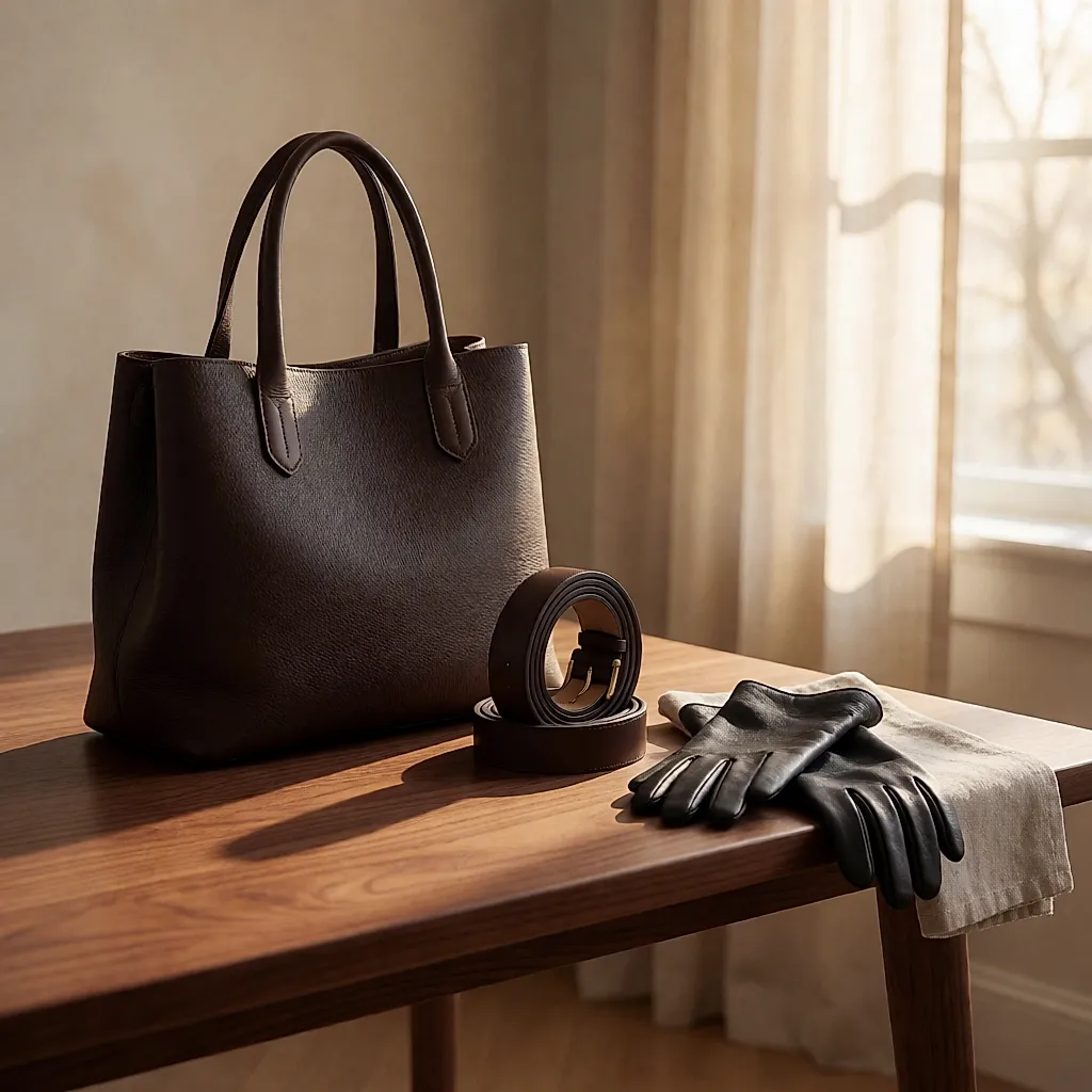 Notre sélection d'accessoires en cuir à offrir, du cabas quotidien aux gants d'hiver