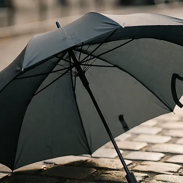 Parapluie à armature en fibre de verre : choisir un modèle qui plie sous la bourrasque et retrouve sa courbe