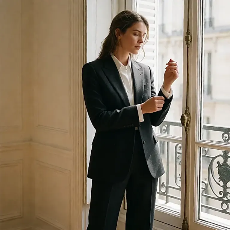Tailleur portable Séoul–Tokyo : le blazer, le pantalon droit et la chemise qui entrent vraiment dans le vestiaire