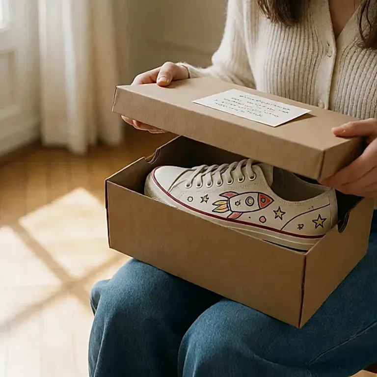 Drops caritatifs : des paires dessinées par des enfants, entre geste solidaire et marché de la revente