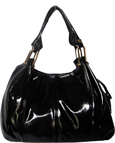 Sac en cuir noir JPL maroquinerie